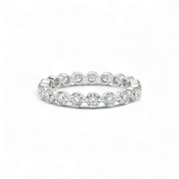 Item | Buy Celine Eternity Moissanite Band in 18KT Gold | SPOP Enterprise Global